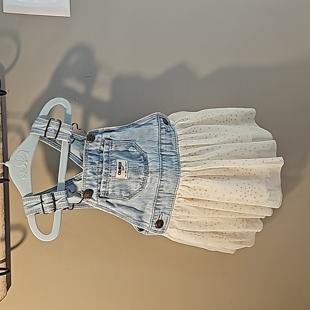 Osh Kosh Overall Dress w Tulle Skirt